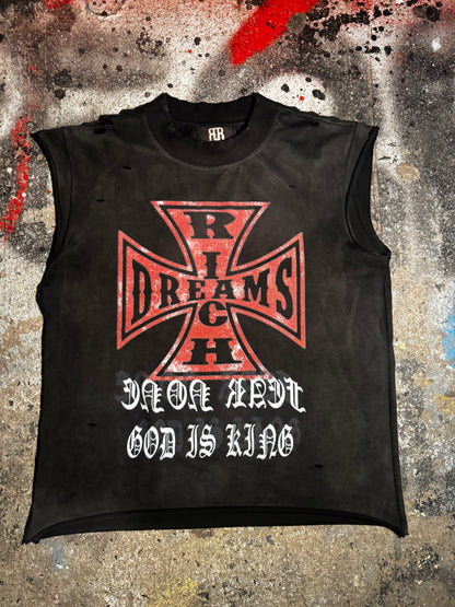 "002 FEARLESS SLEEVELESS TEE"